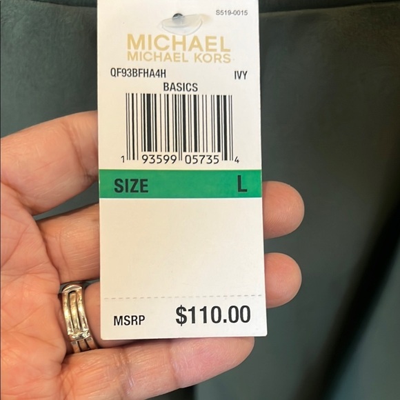 Michael Kors Military/Camo Green Elastic Waist Pants size Large NWT - Picture 2 of 13